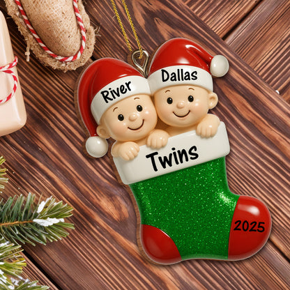 Celebrate The Magic, Twins Christmas Ornament
