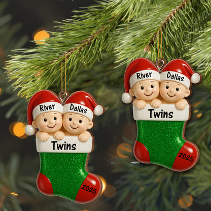 Celebrate The Magic, Twins Christmas Ornament