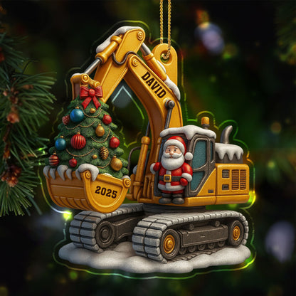 Celebrate A Festive Season With Custom Excavator Ornaments