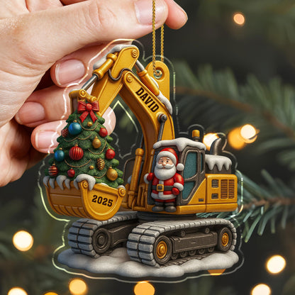 Celebrate A Festive Season With Custom Excavator Ornaments