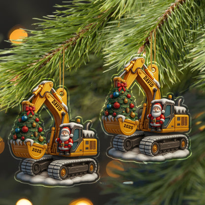 Celebrate A Festive Season With Custom Excavator Ornaments