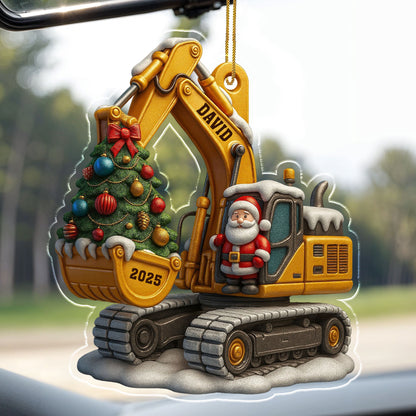 Celebrate A Festive Season With Custom Excavator Ornaments