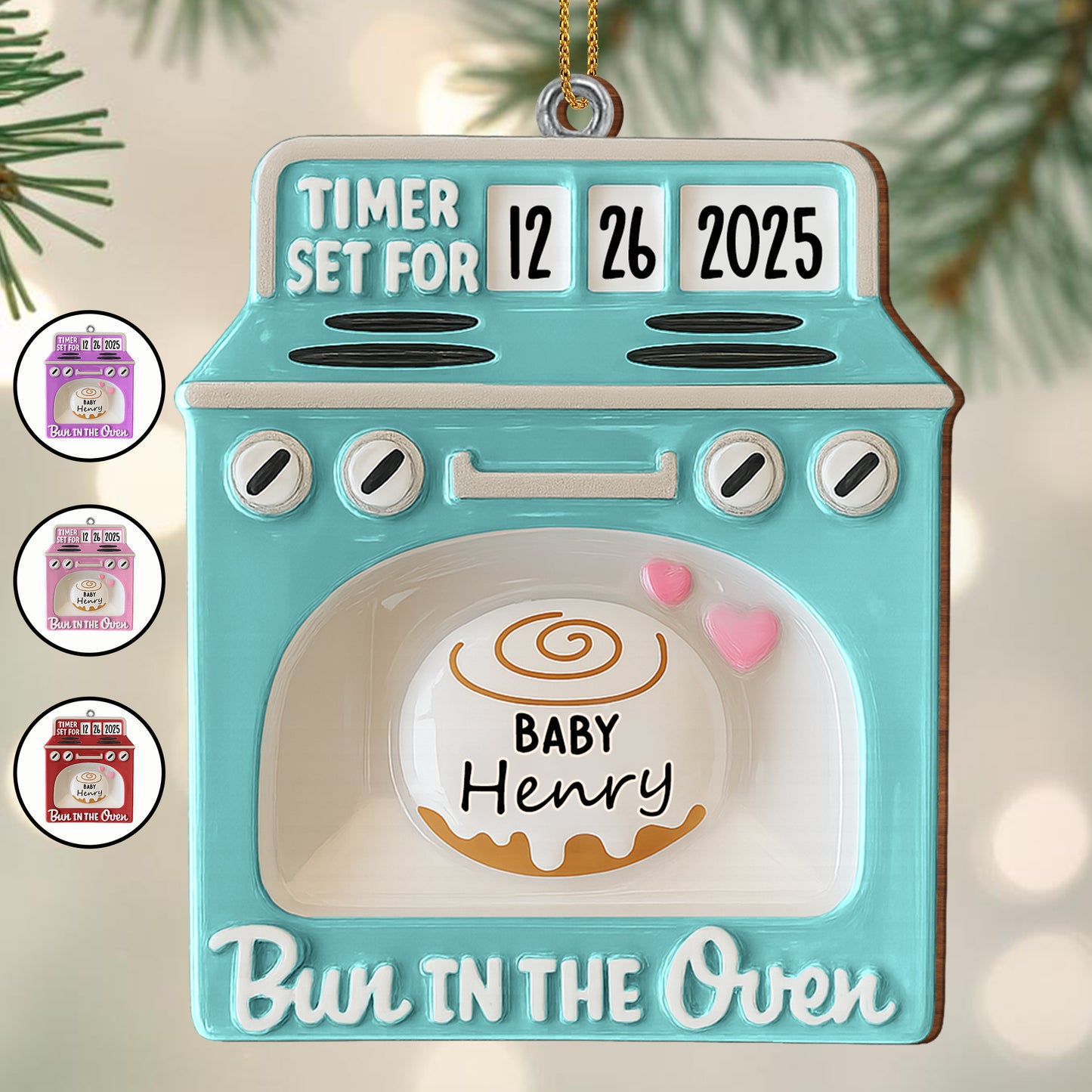 Bun In The Oven With Cute Heart Design