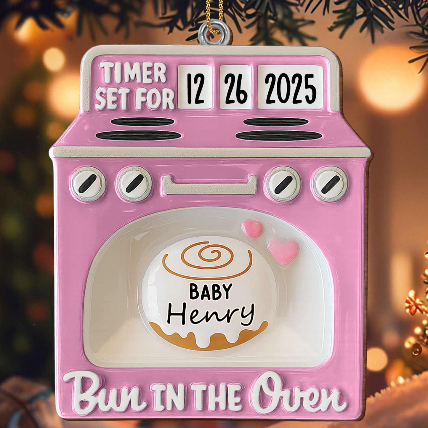 Bun In The Oven With Cute Heart Design