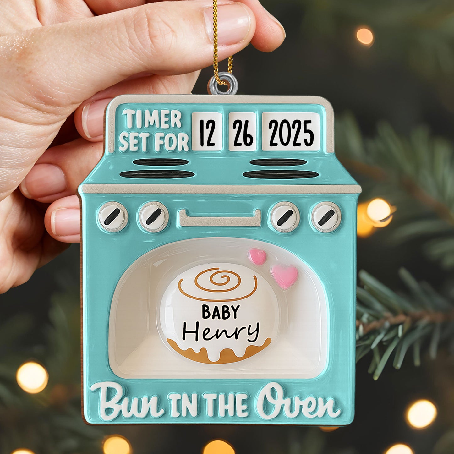 Bun In The Oven With Cute Heart Design