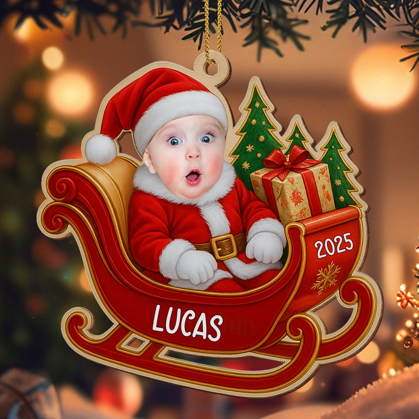 Celebrate Baby's First Christmas In Santa Outfit