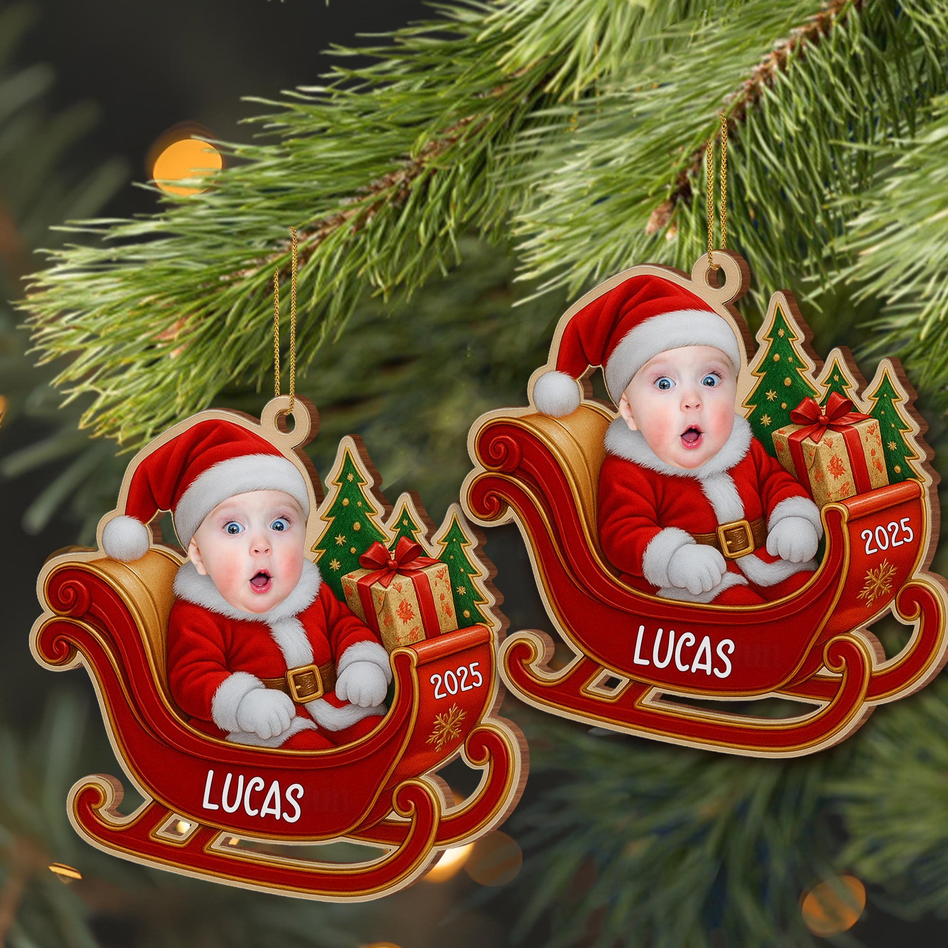 Celebrate Baby's First Christmas In Santa Outfit