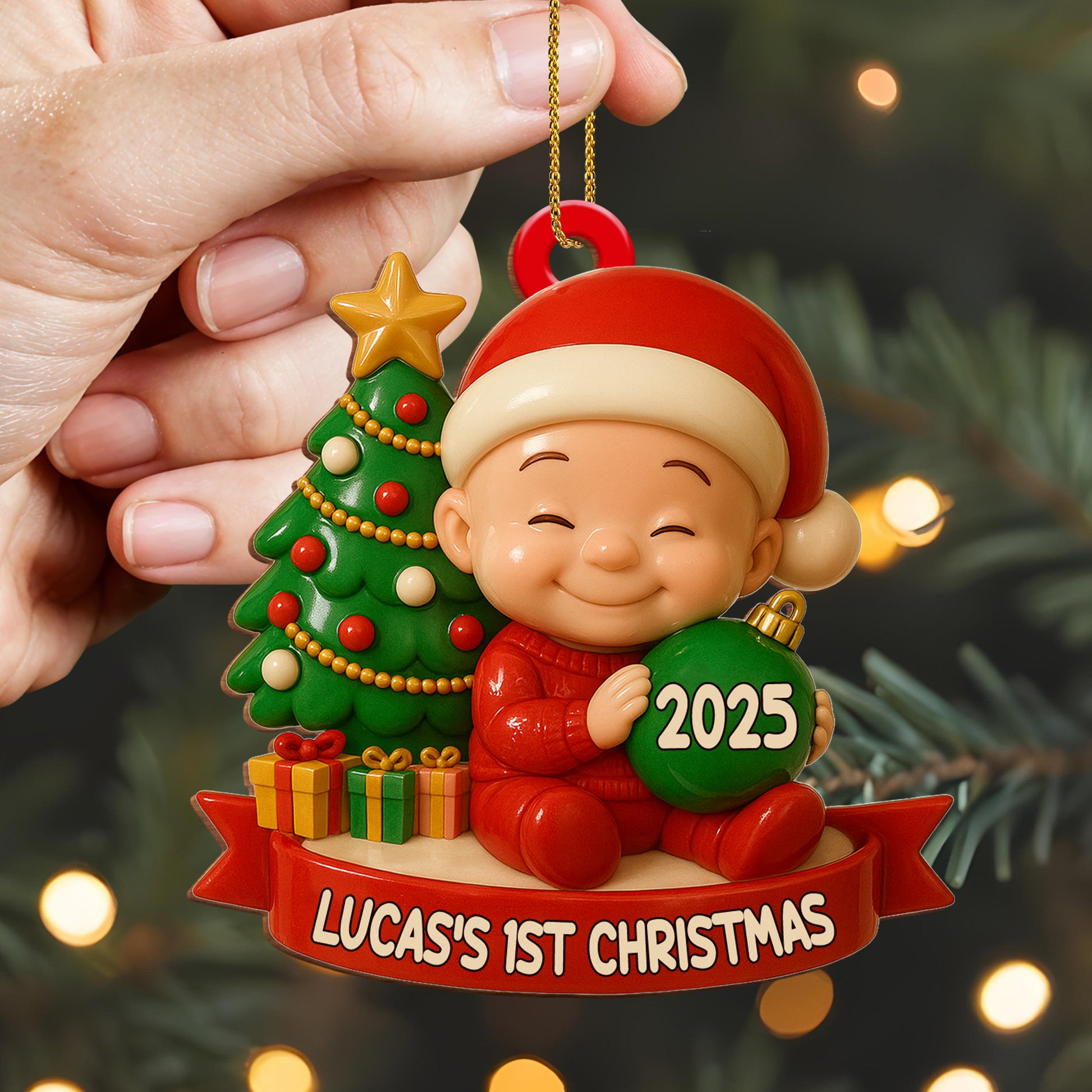 Your 1st Christmas With Christmas Tree And Gifts