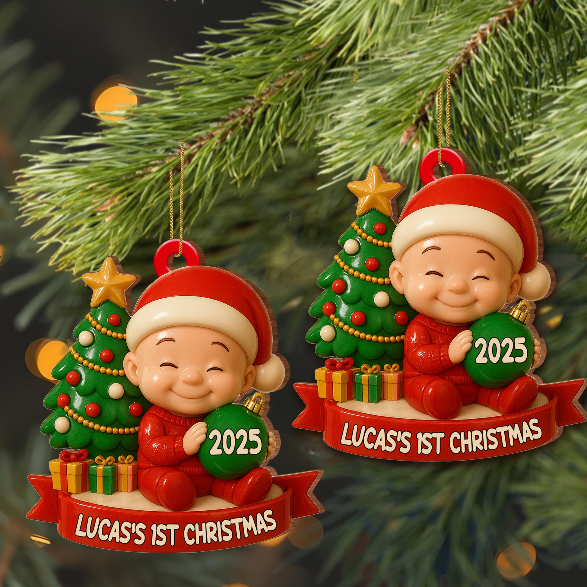 Your 1st Christmas With Christmas Tree And Gifts