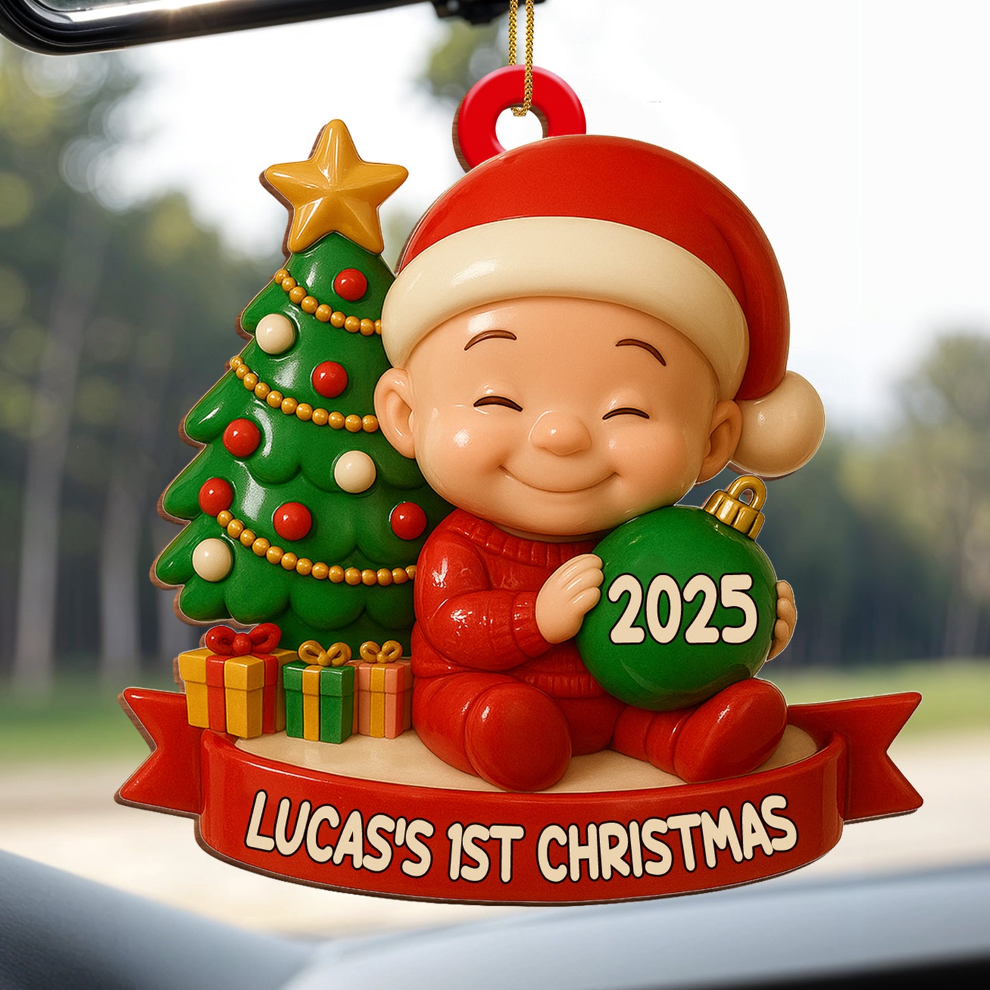 Your 1st Christmas With Christmas Tree And Gifts