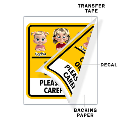 Children On Board, Please Drive Carefully Car Decal