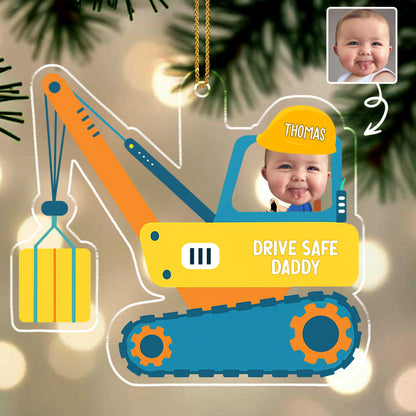 Drive Safe Daddy Crane Ornament