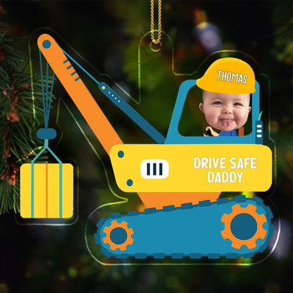 Drive Safe Daddy Crane Ornament