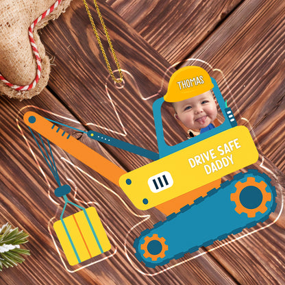 Drive Safe Daddy Crane Ornament