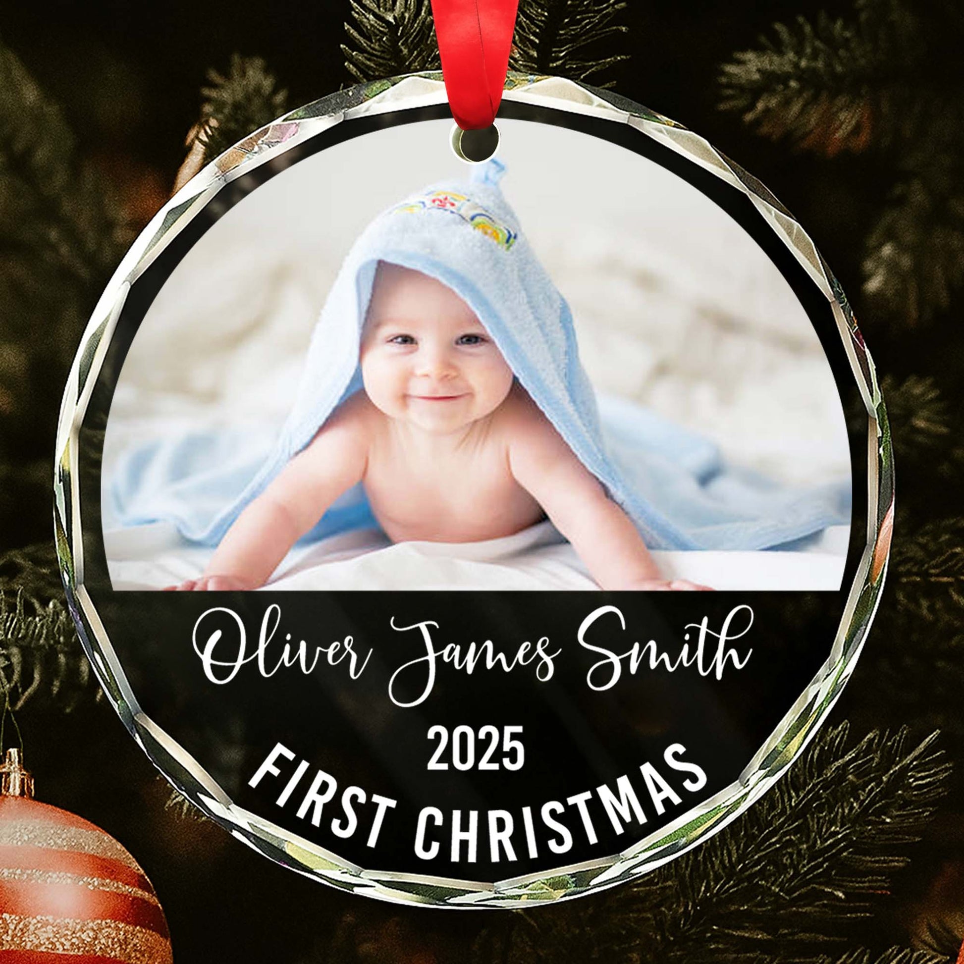First Christmas Baby Photo Ornament