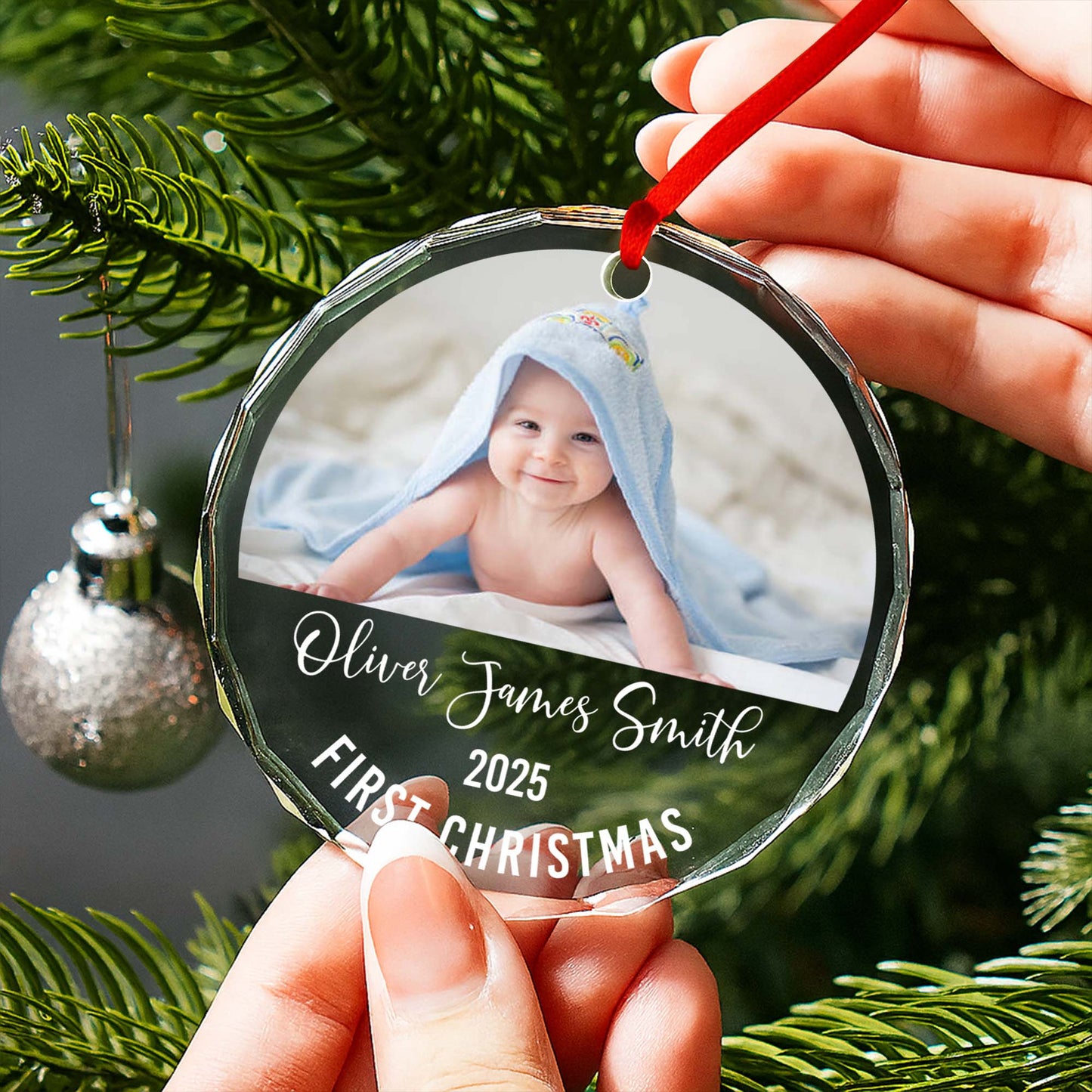 First Christmas Baby Photo Ornament