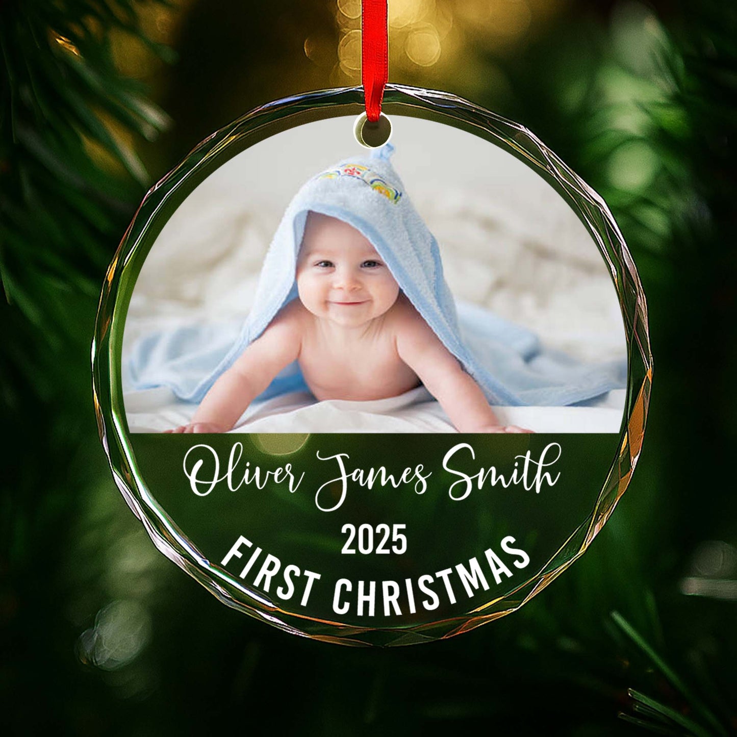 First Christmas Baby Photo Ornament