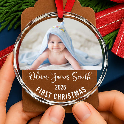 First Christmas Baby Photo Ornament