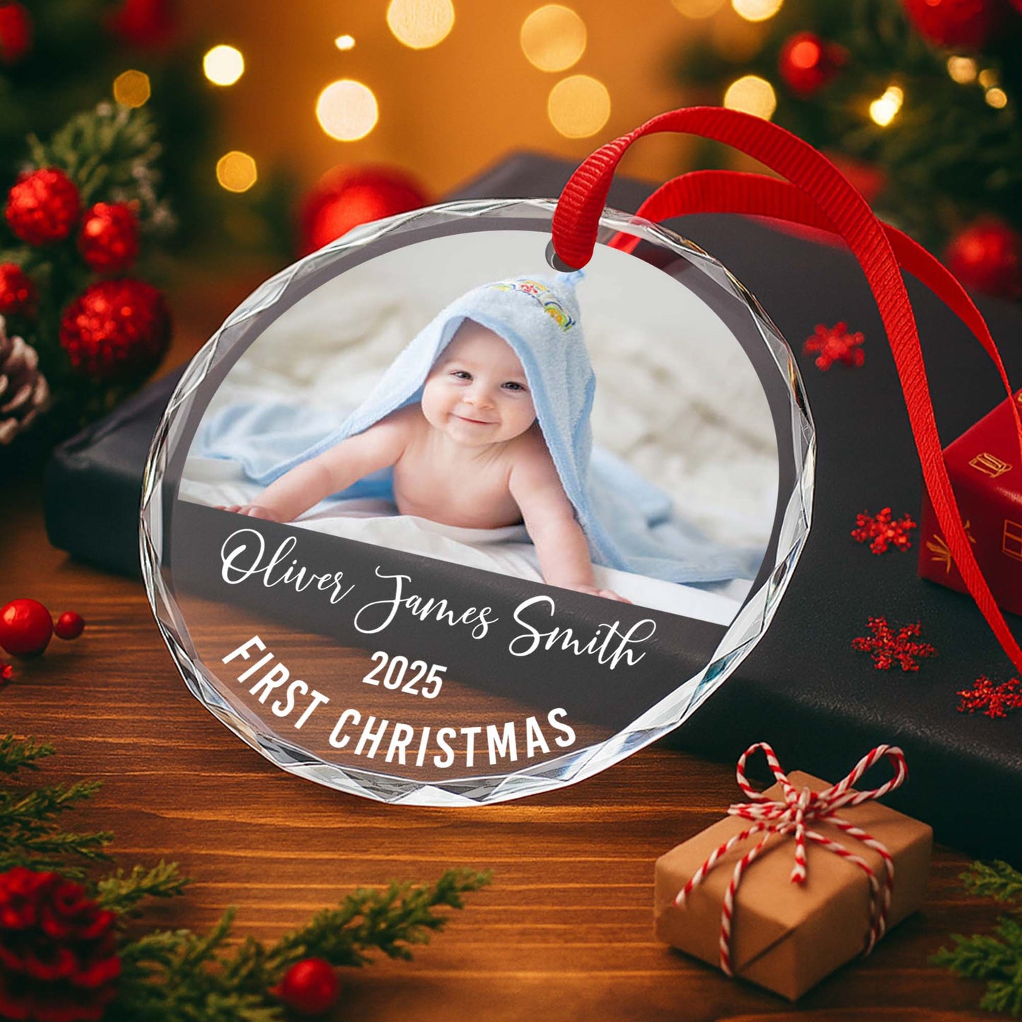 First Christmas Baby Photo Ornament