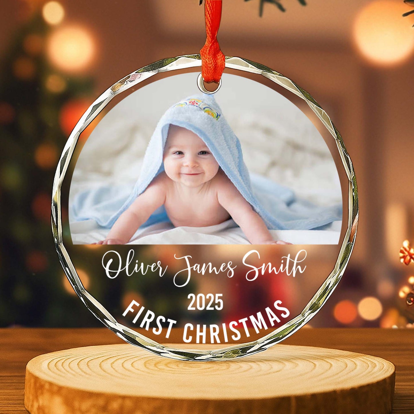 First Christmas Baby Photo Ornament