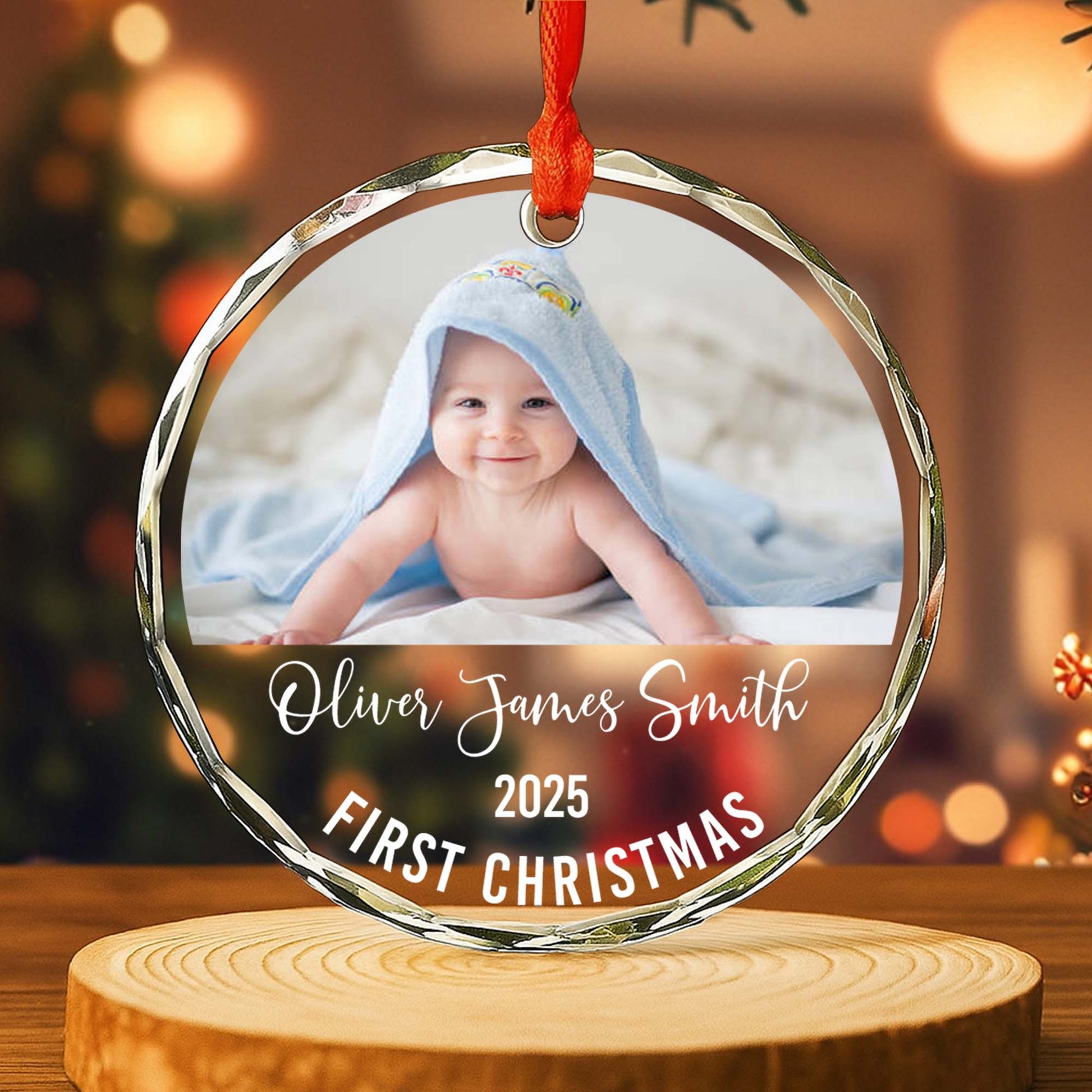 First Christmas Baby Photo Ornament