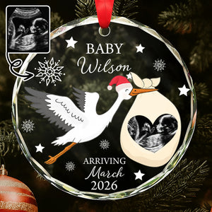 Baby Arriving March, Stork and Ultrasound Design