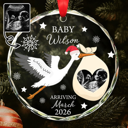 Baby Arriving March, Stork and Ultrasound Design