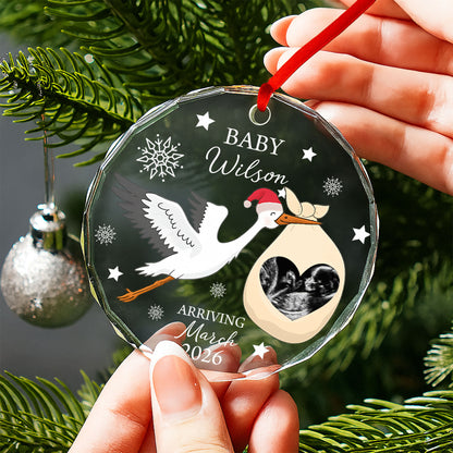 Baby Arriving March, Stork and Ultrasound Design