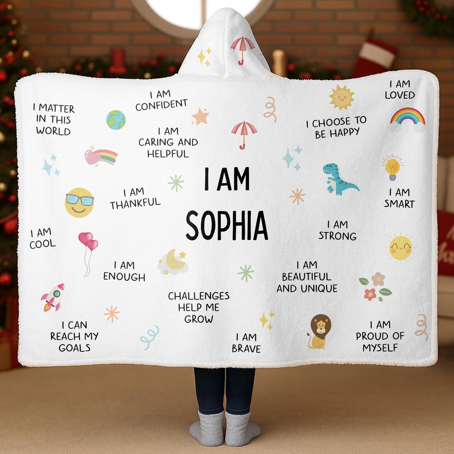 I Am Confident, I Am Loved, Choose To Be Happy Blanket