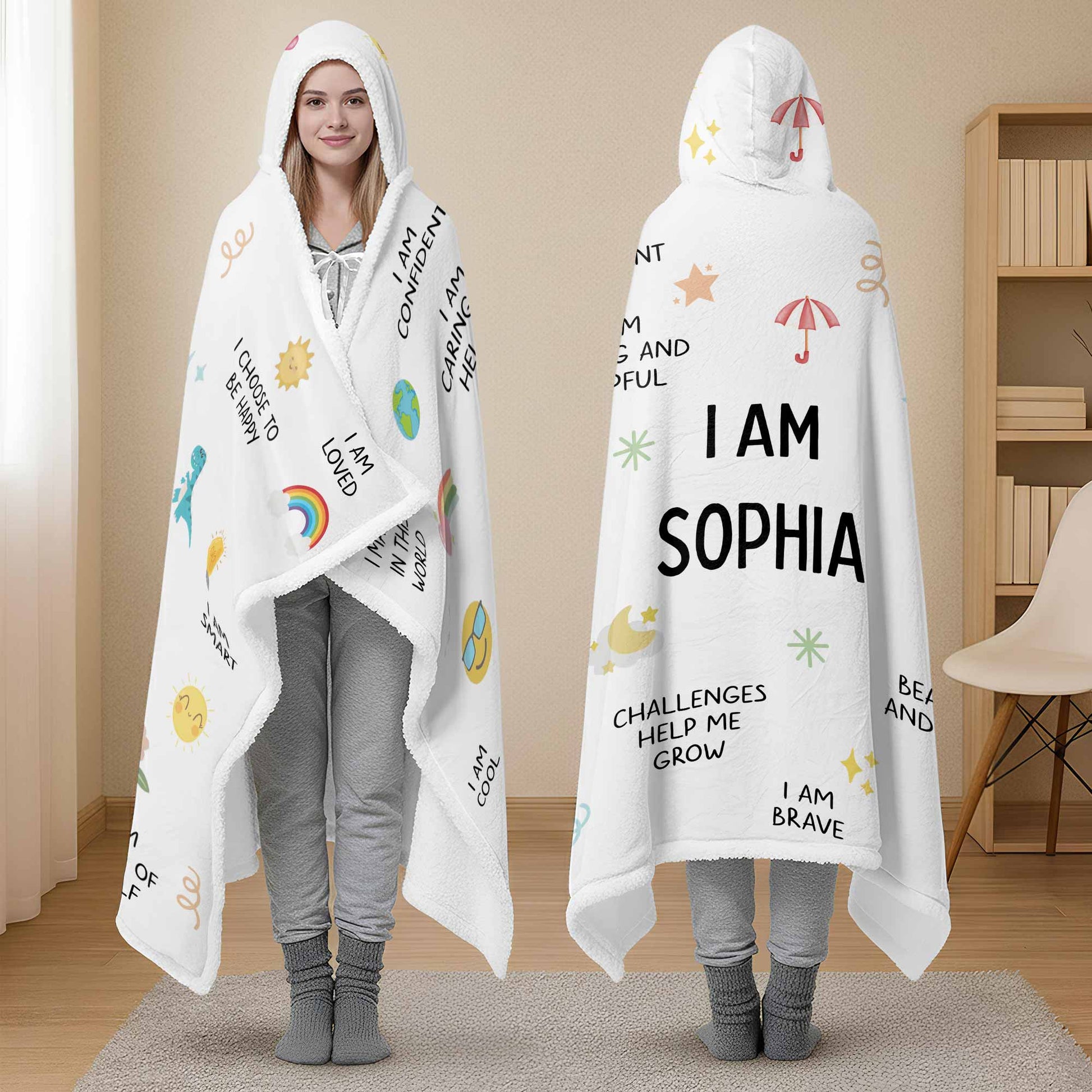 I Am Confident, I Am Loved, Choose To Be Happy Blanket