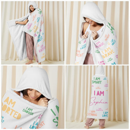 I Am Unique, I Am Brave, Positive Affirmations Blanket