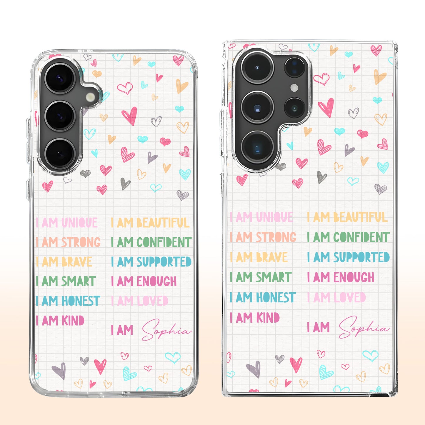 I Am Unique, Beautiful, Strong, And Loved Phone Design