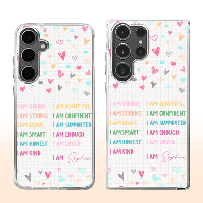 I Am Unique, Beautiful, Strong, And Loved Phone Design