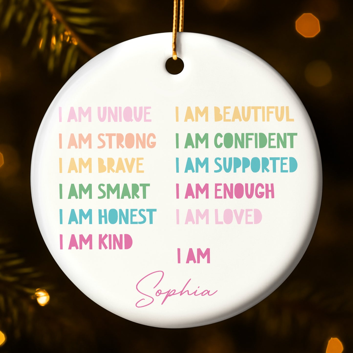 I Am Unique, I Am Beautiful, Inspirational Affirmations