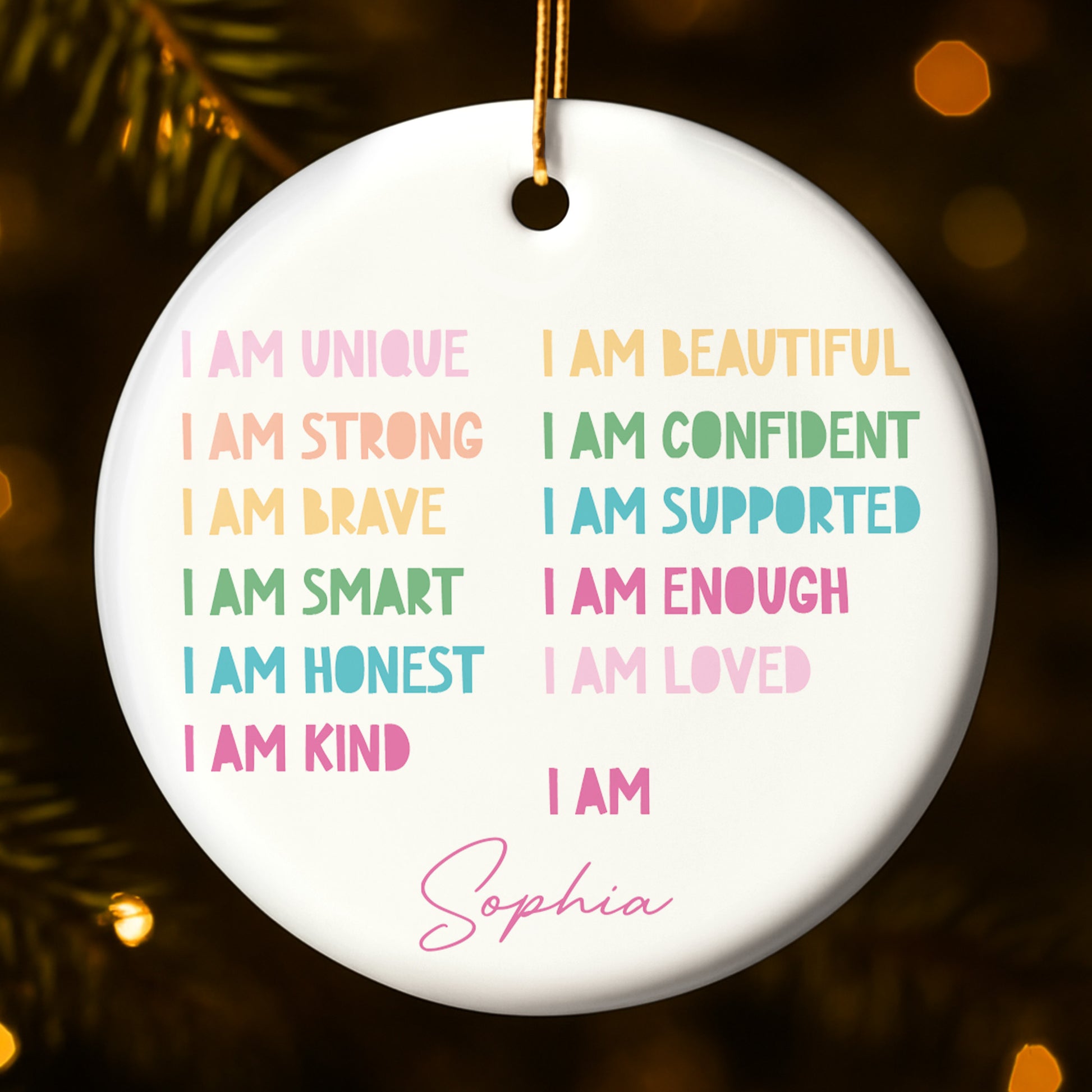 I Am Unique, I Am Beautiful, Inspirational Affirmations