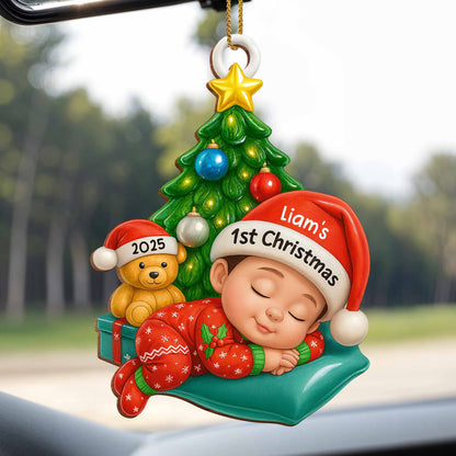 Warm Wishes for Your First Christmas, Baby and Christmas Tree