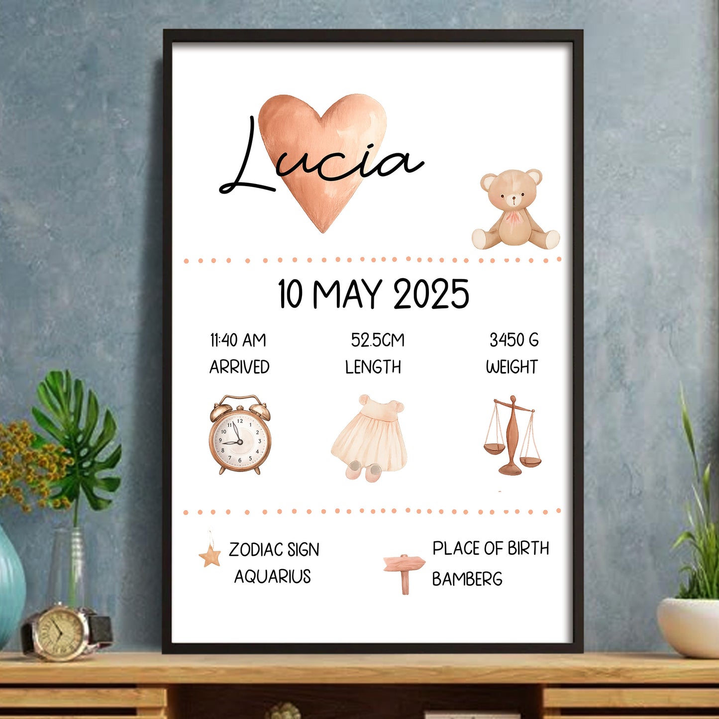 Celebrate The Arrival of A New Baby With A Heartwarming Poster