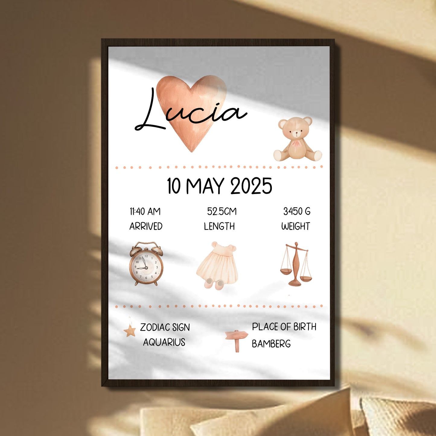 Celebrate The Arrival of A New Baby With A Heartwarming Poster