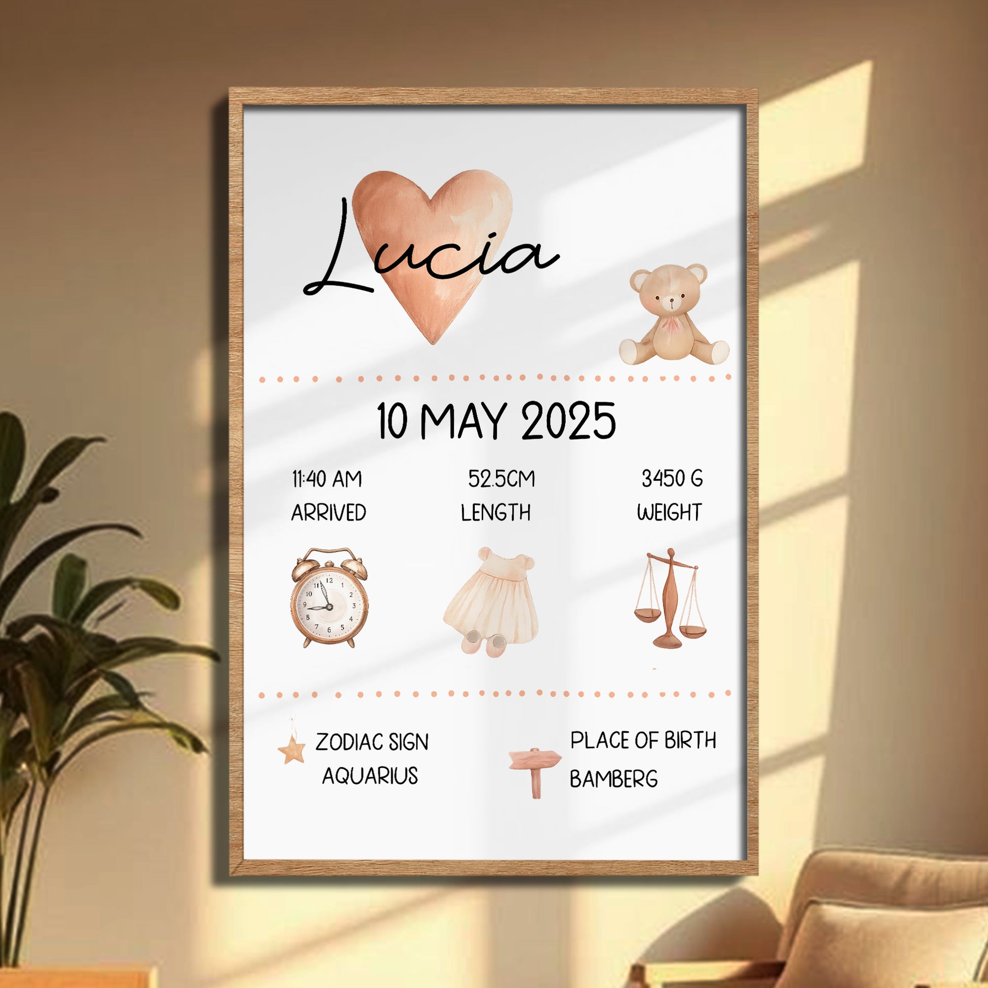 Celebrate The Arrival of A New Baby With A Heartwarming Poster