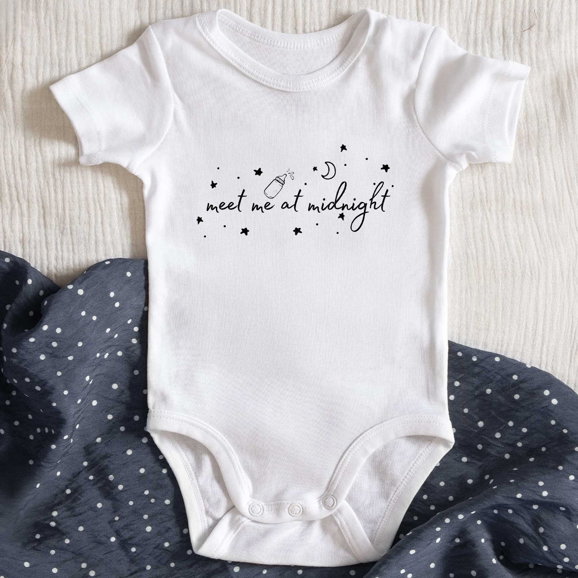 Meet Me At Midnight With Stars And Crescent Moon