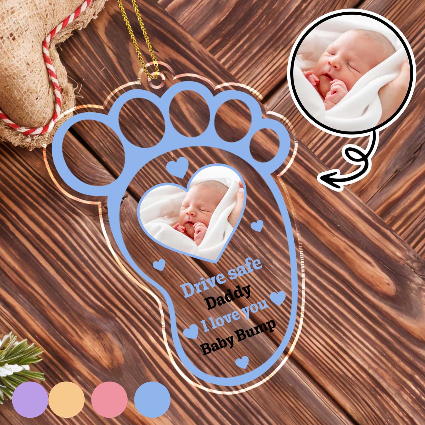 Drive Safe Daddy I Love You Baby Bump