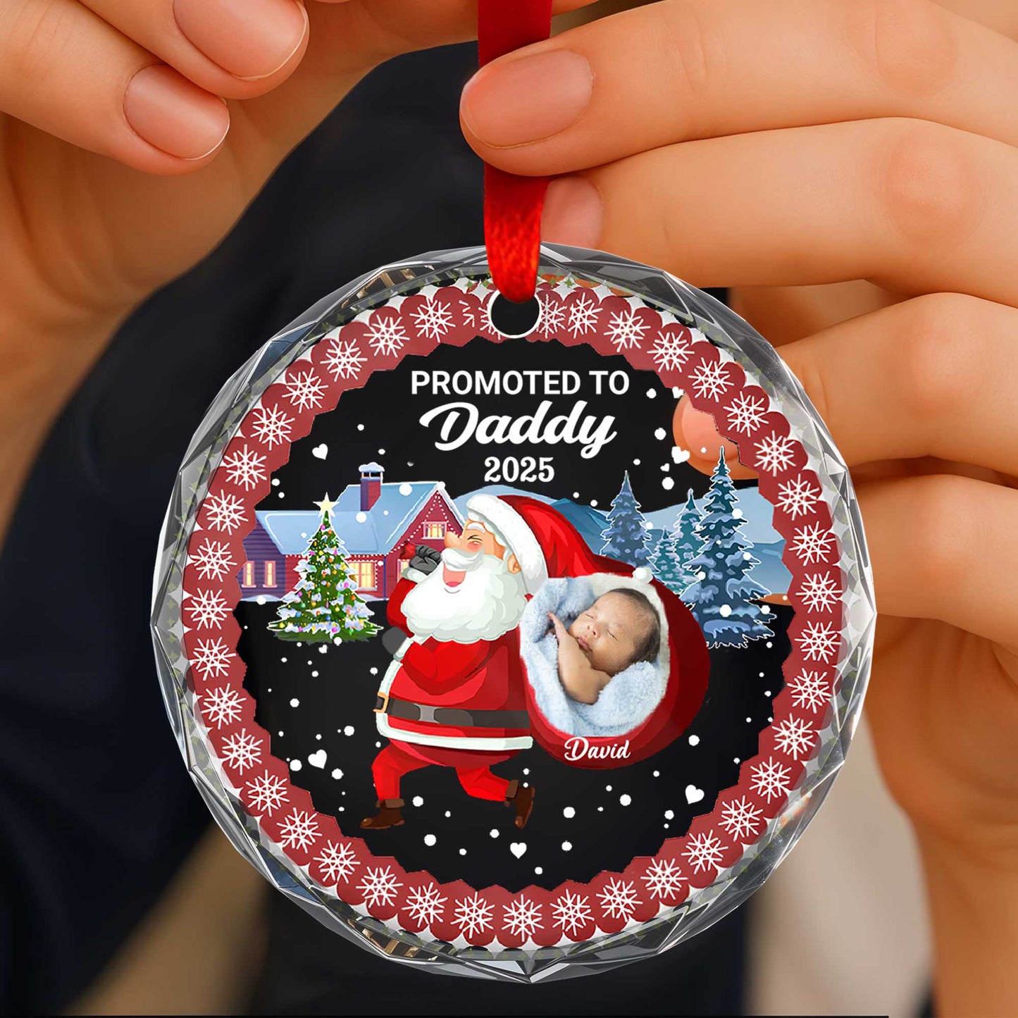 Promoted To Daddy With Santa And Christmas Themes