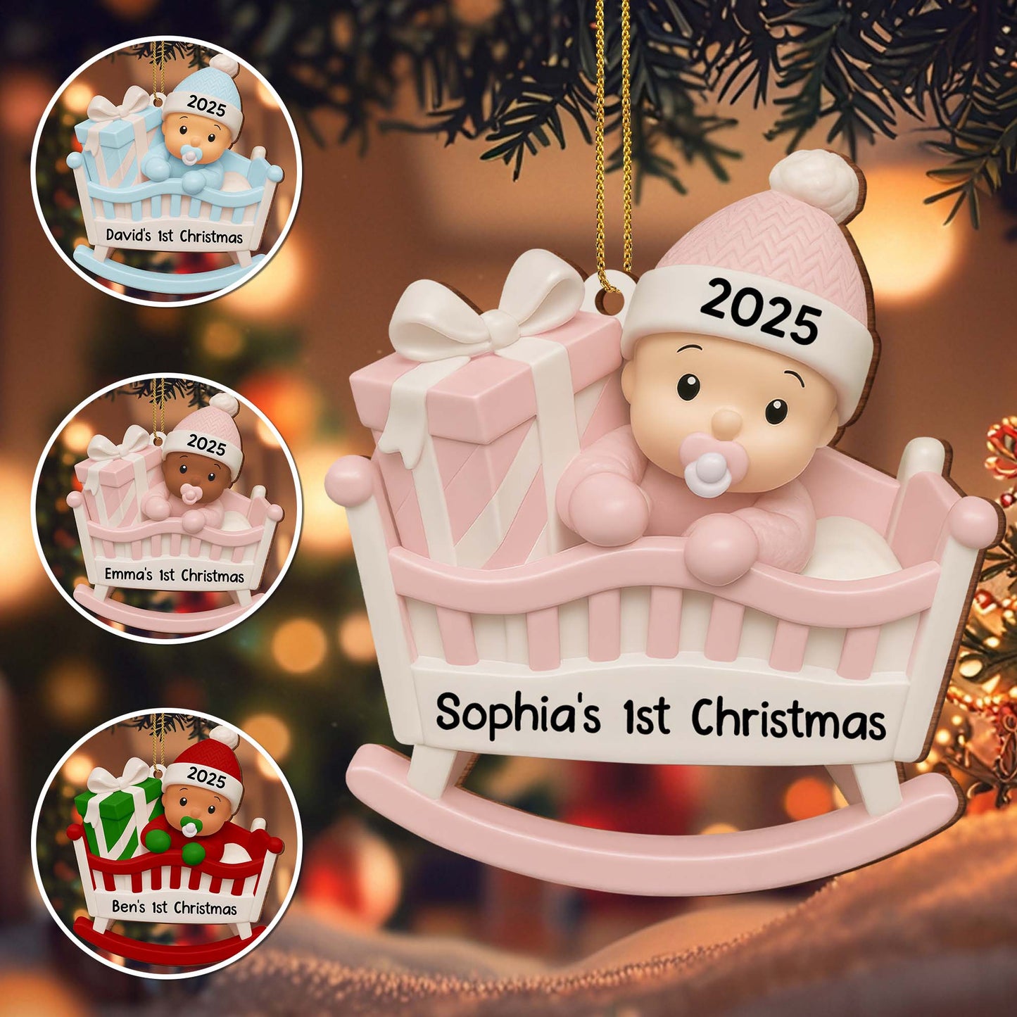 Your First Christmas, Baby In A Cradle