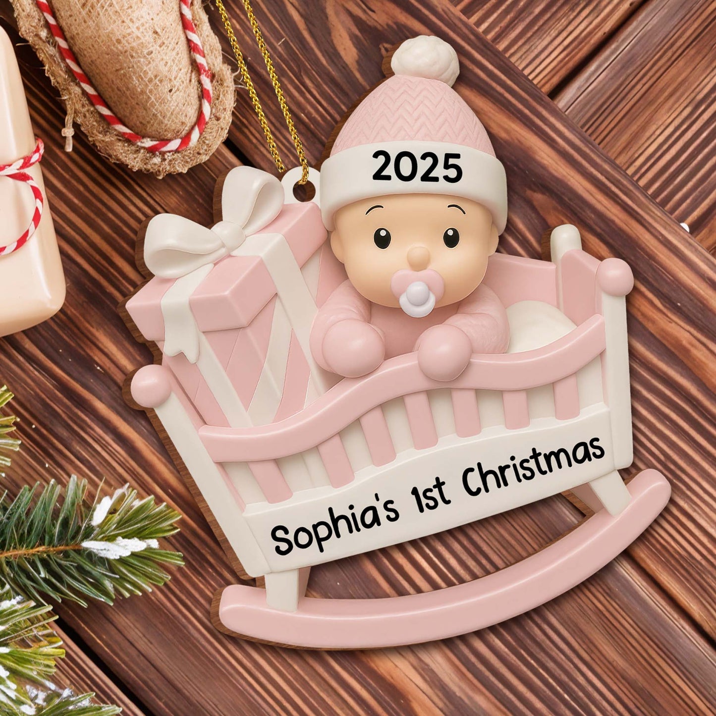 Your First Christmas, Baby In A Cradle