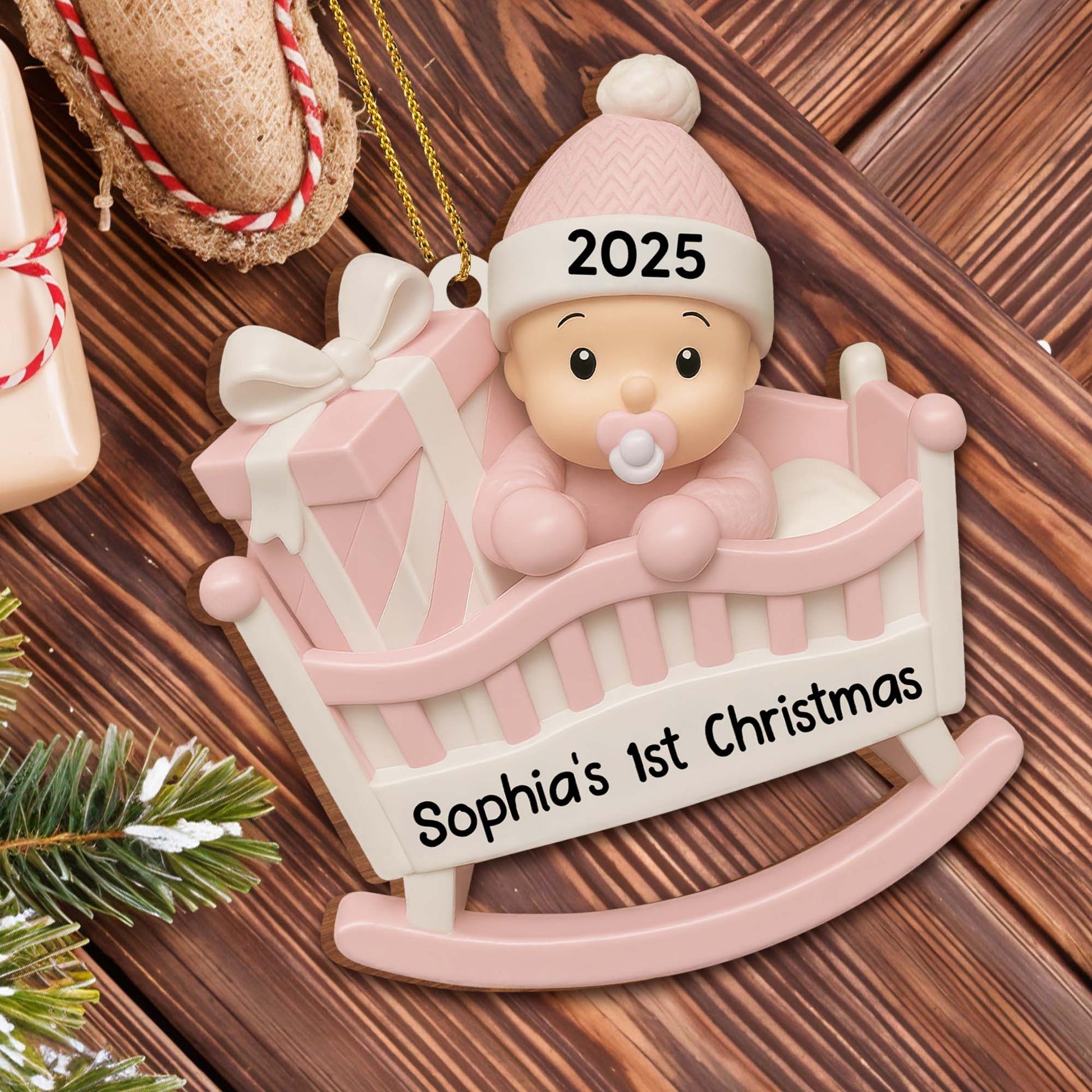 Your First Christmas, Baby In A Cradle