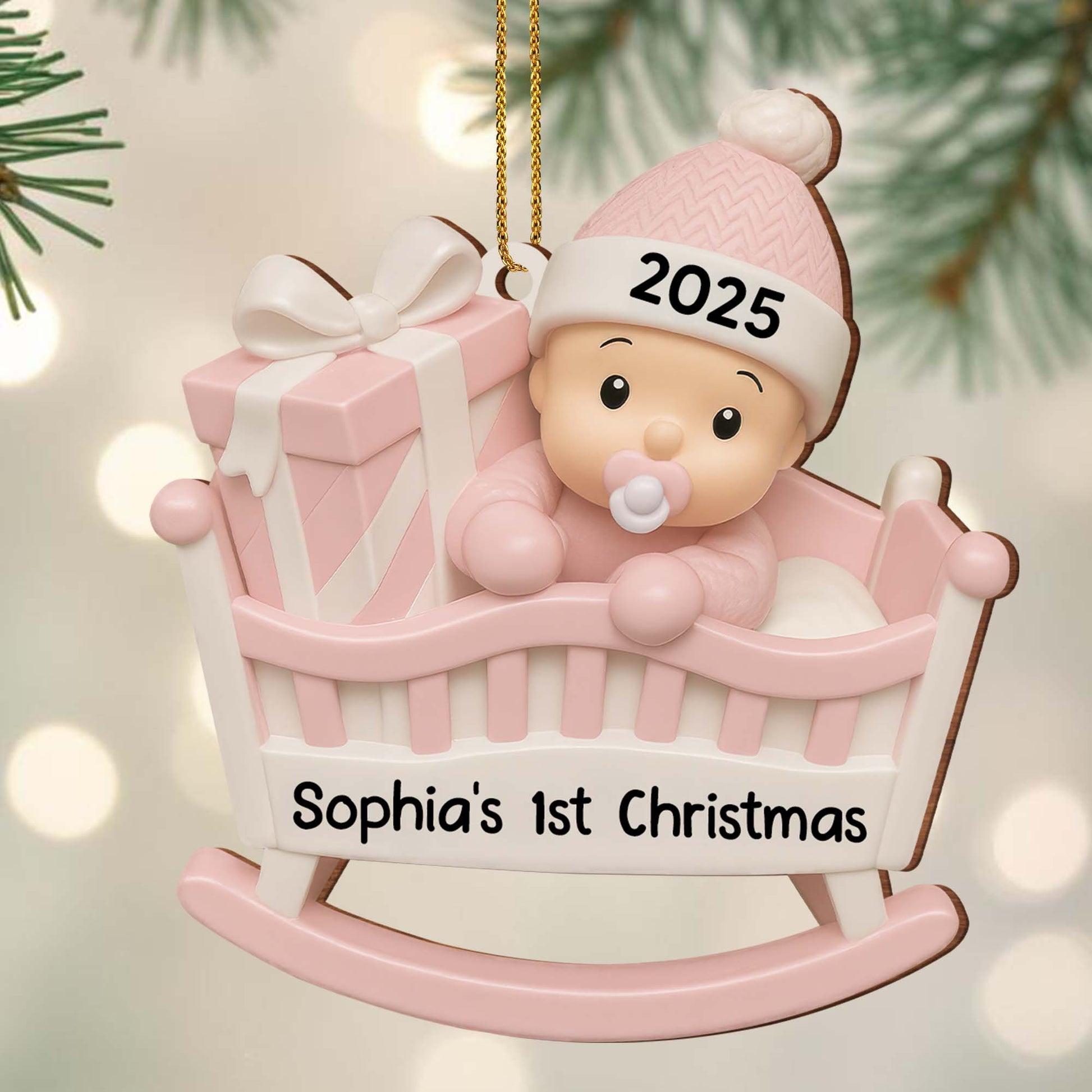 Your First Christmas, Baby In A Cradle