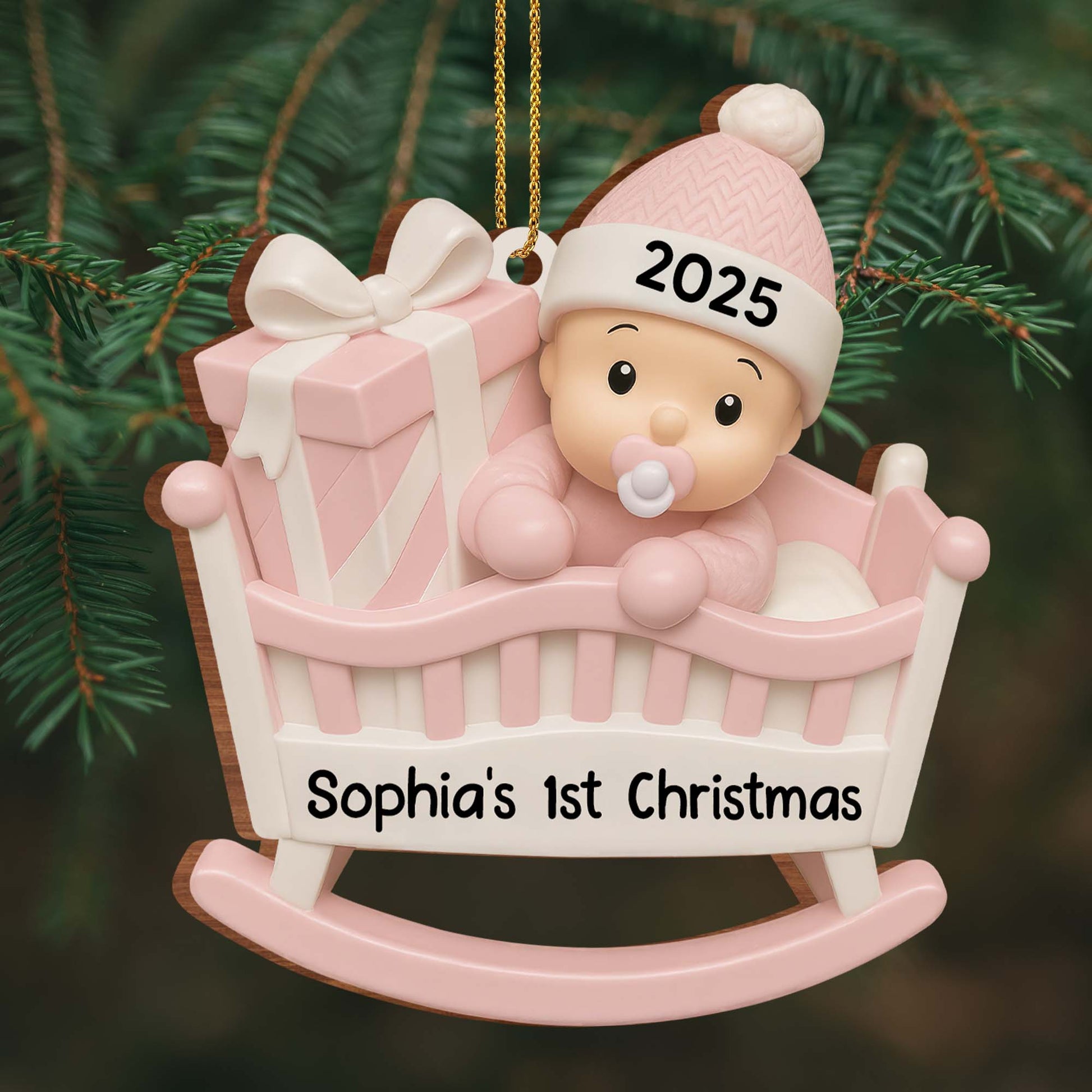 Your First Christmas, Baby In A Cradle