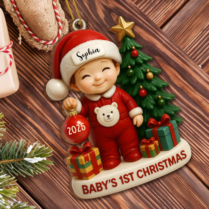 Baby’s 1st Christmas With Tree and Gifts