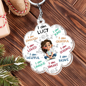 I Am Enough, I Am Loved, Affirmative Keychain For Girls