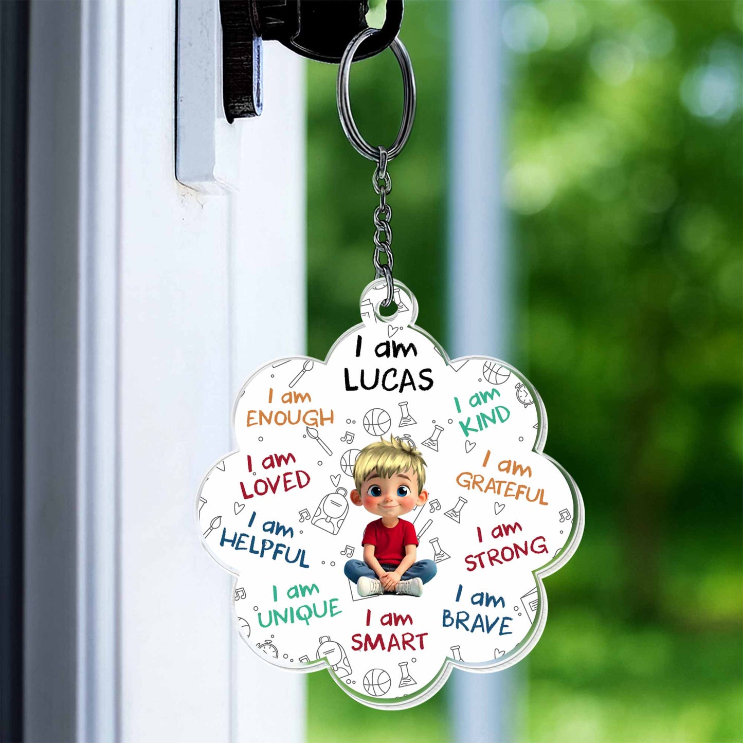 I Am Enough, I Am Loved, Affirmative Keychain For Girls